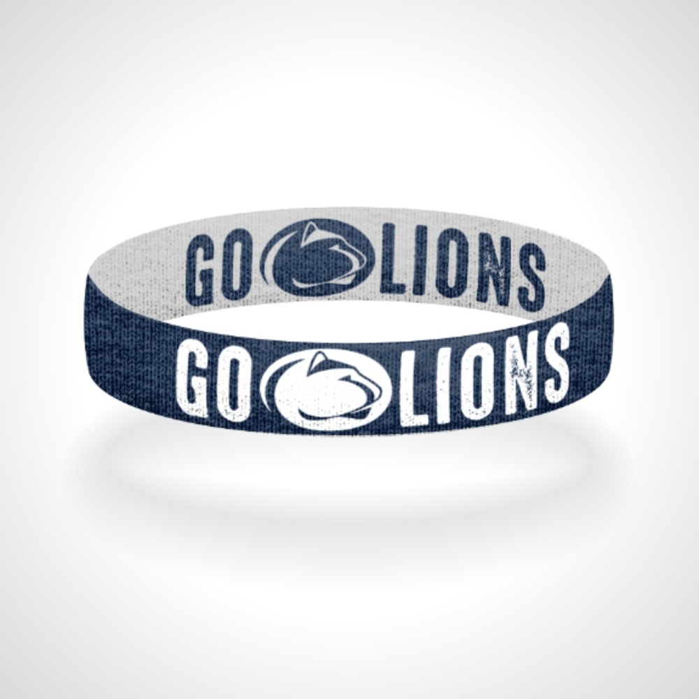 Reversible Penn State Go Lions Bracelet Wristband